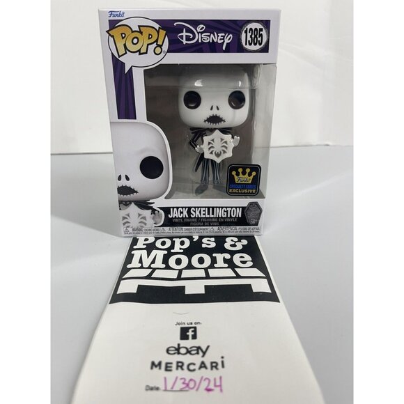 Funko Pop! Nightmare Before Christmas: Jack Skellington With Snowflake 1385 New - Picture 1 of 7